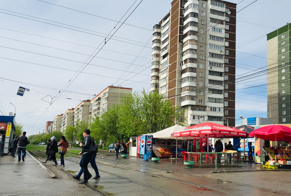 Suburban residential area in Yekaterinburg developed during the transitional period.. Courtesy of Peilei Fan